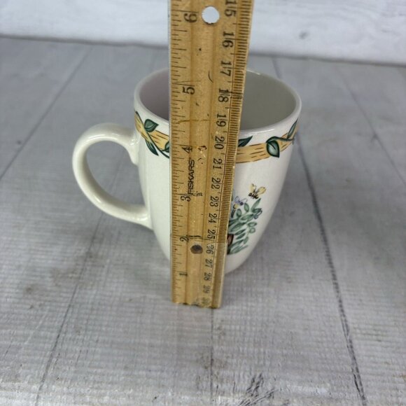 Thomson Pottery BIRDHOUSE 39146 Birds Vines Hearts 12oz 4" Tall Mug Cup Set 3 - Picture 10 of 16